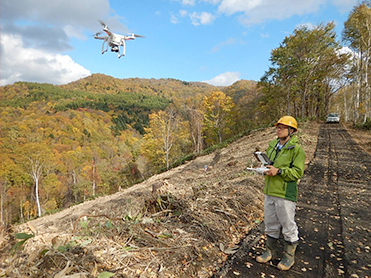 ドローン調査作業