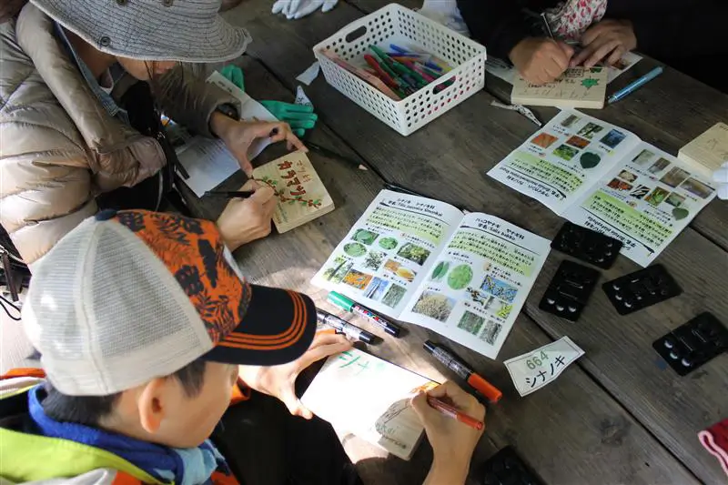 社有林で環境イベントを開催（樹名板の製作）