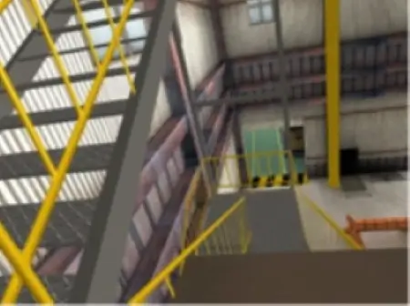 階段の降下中における落下事故（転落）